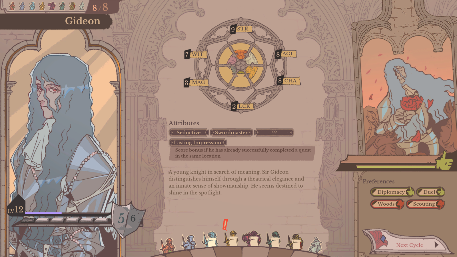 Knights like Gideon, the pretty-boy duelist with a flair for the dramatic.