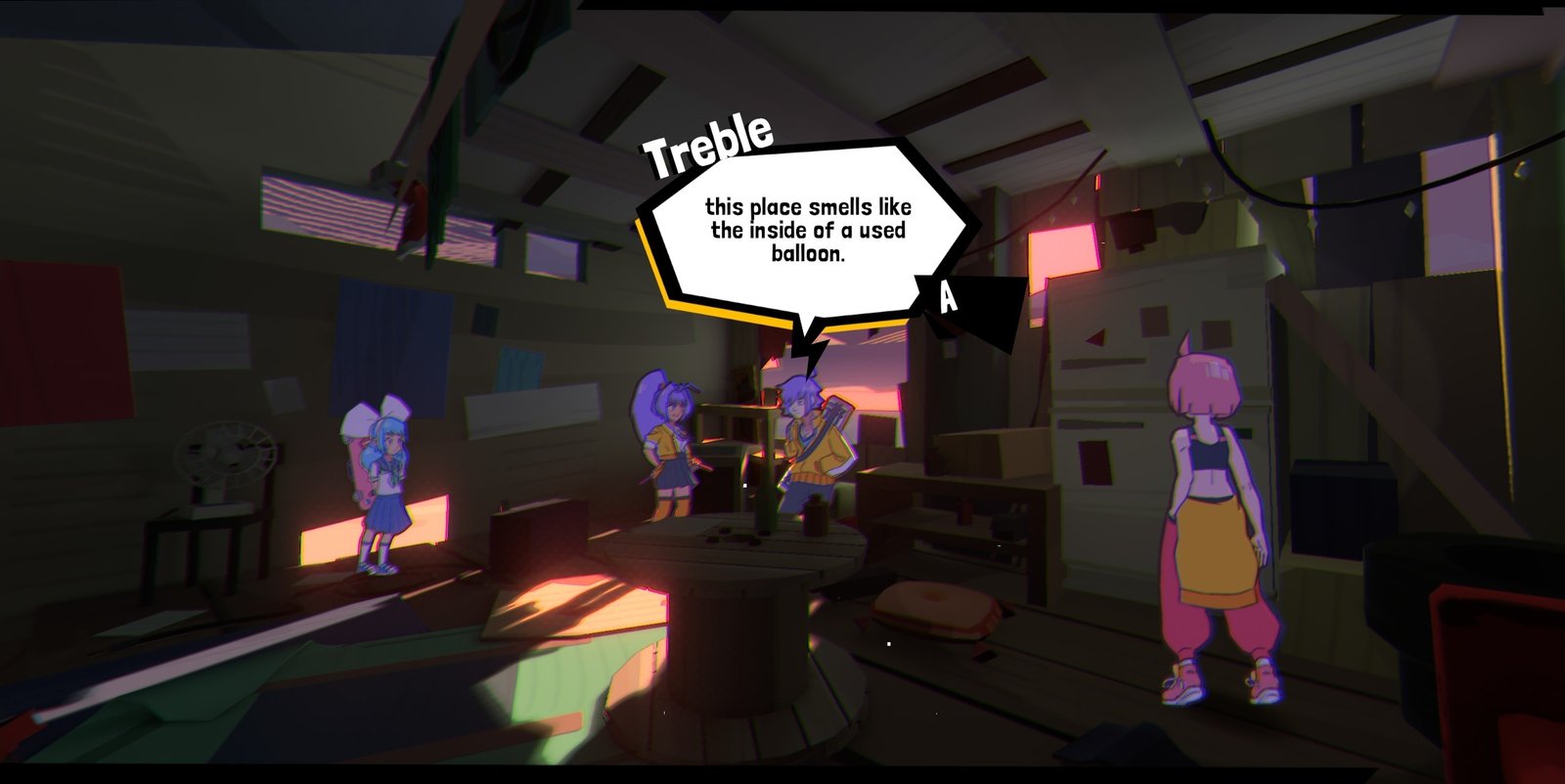 I think his voice direction was “just say Noodle things,” and honestly it works.